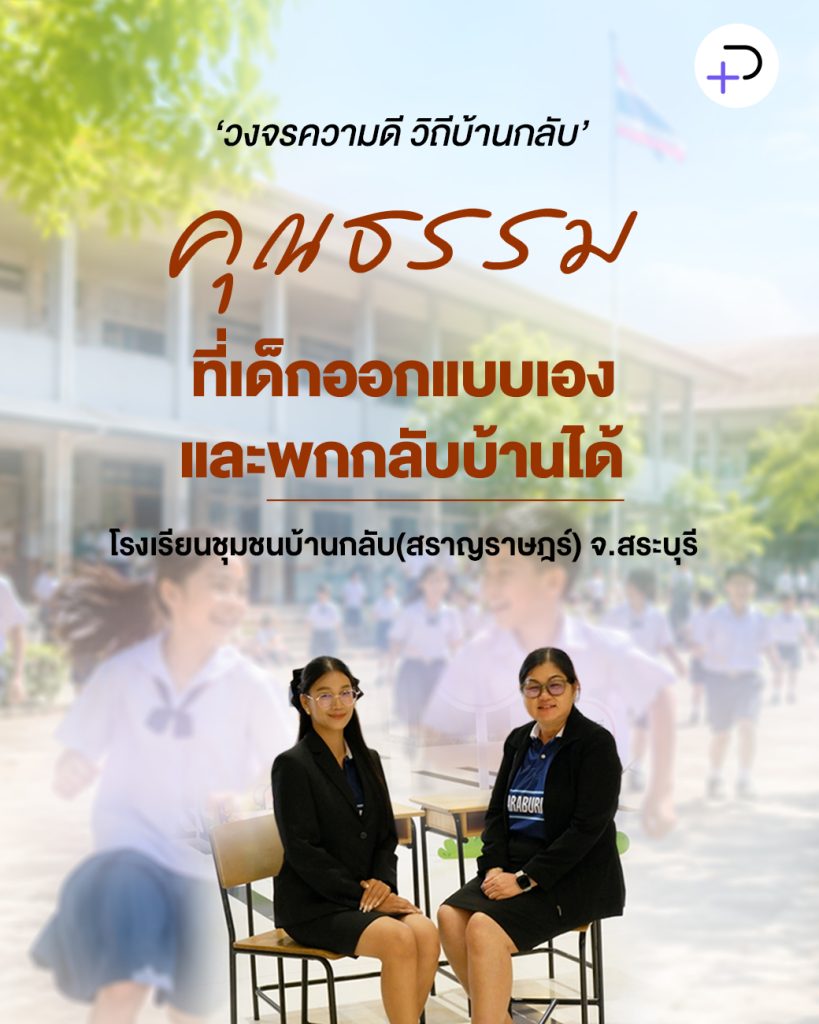 ‘วงจรความดี วิถีบ้านกลับ’ คุณธรรมที่เด็กออกแบบเองและพกกลับบ้านได้: โรงเรียนชุมชนบ้านกลับ(สราญราษฎร์)